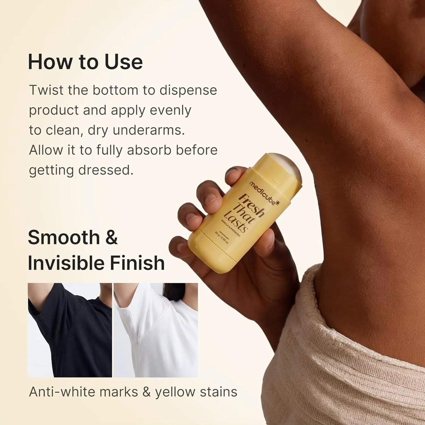Medicube Deodorant Vanilla & Pistachio Fresh That Lasts